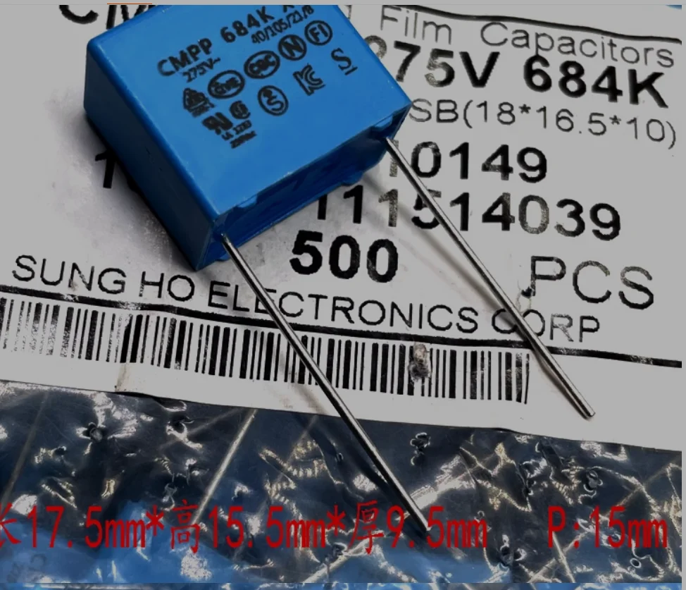 Новый и оригинальный пленочный конденсатор MKP CMPP 684 680nf 0 68 мкФ 275 В X2 p15 мм