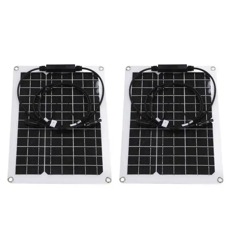 

Водонепроницаемая Прочная гибкая монокристаллическая солнечная панель, Сгибаемая 30 Вт для RV для кемпинга