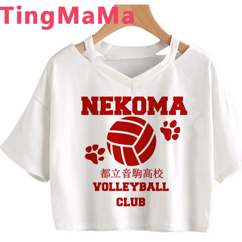 Женская футболка с рисунком Oya Haikyuu японская Y2k в стиле Харадзюку - купить по