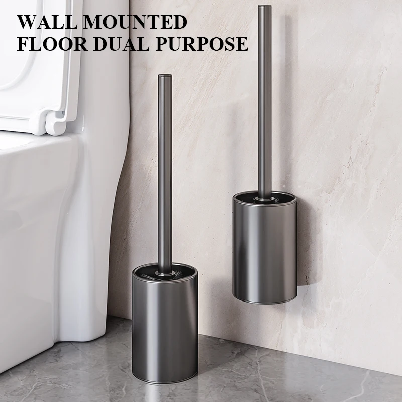 Stainless Steel Toilet Brush Holder Black Bathroom Toilet Cl