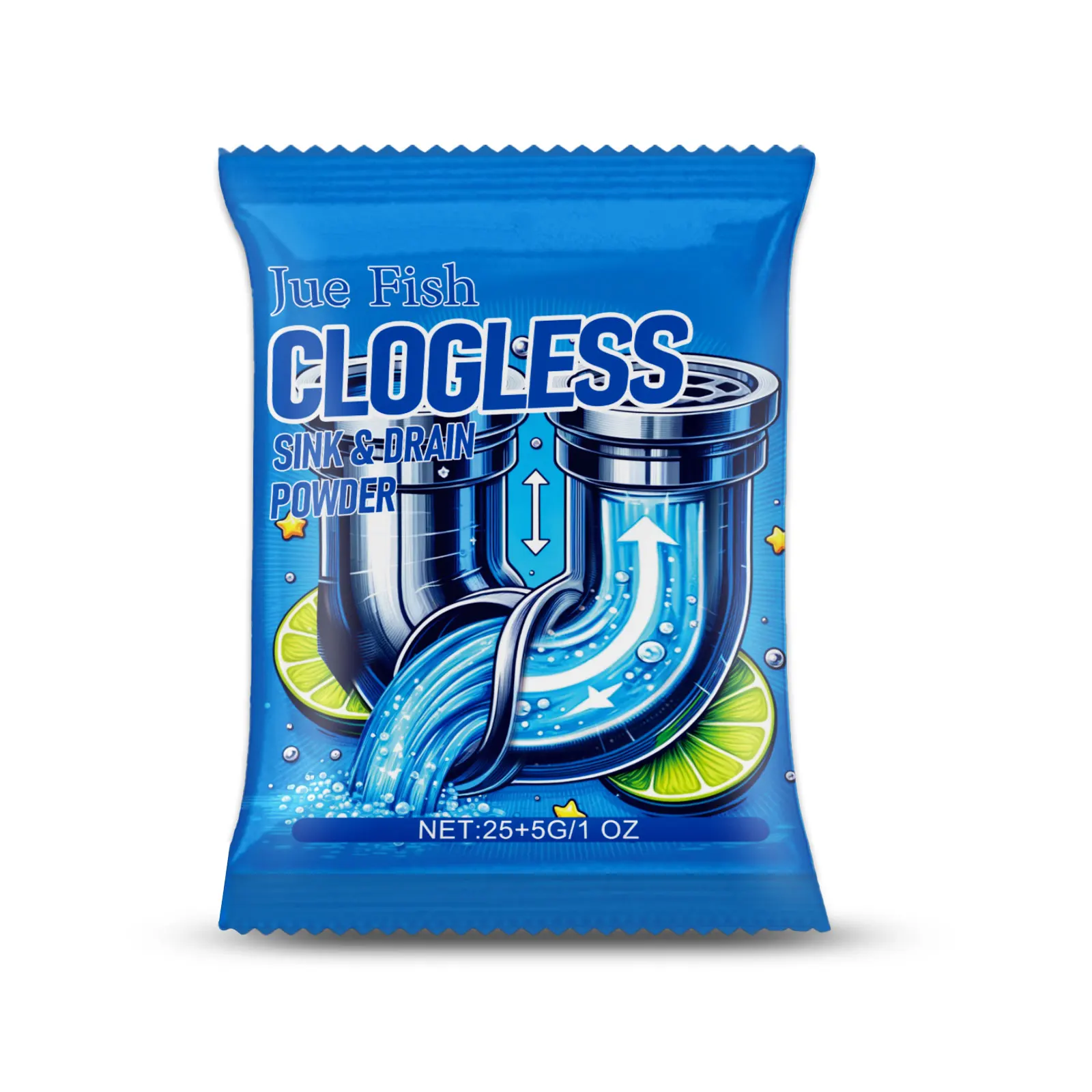 

Порошок для прочистки труб Jue-Fish