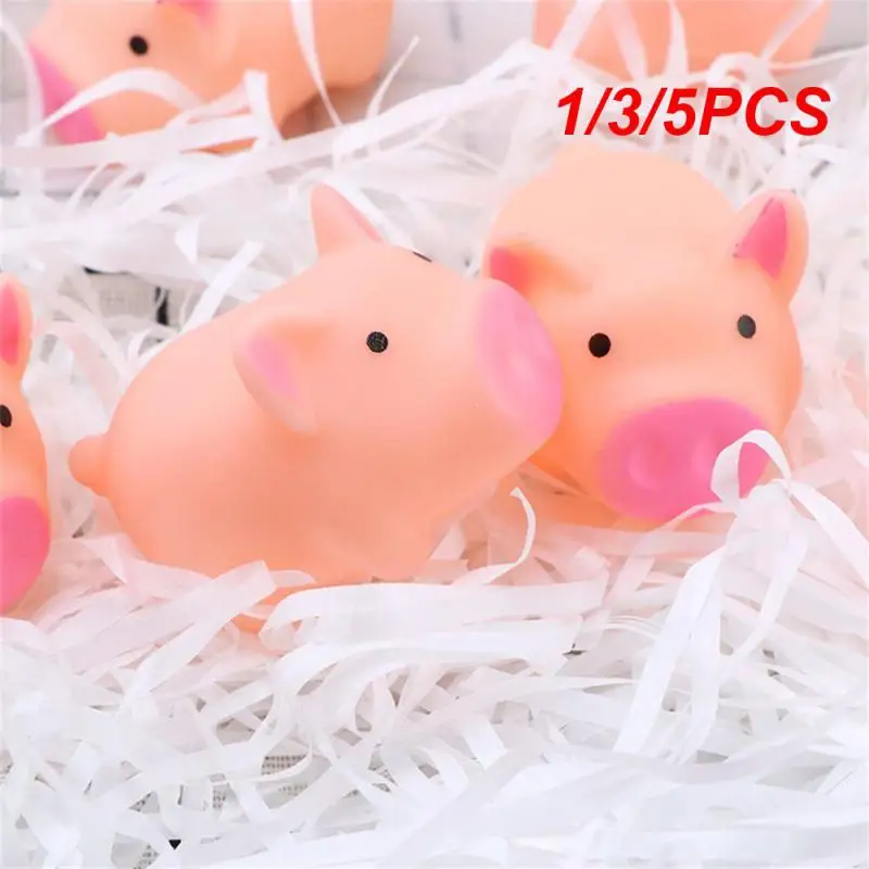 

1/3/5PCS Mini Rubber Pigs Foat Bathtub Toys For Birthday Party Favor Gifts Decoration