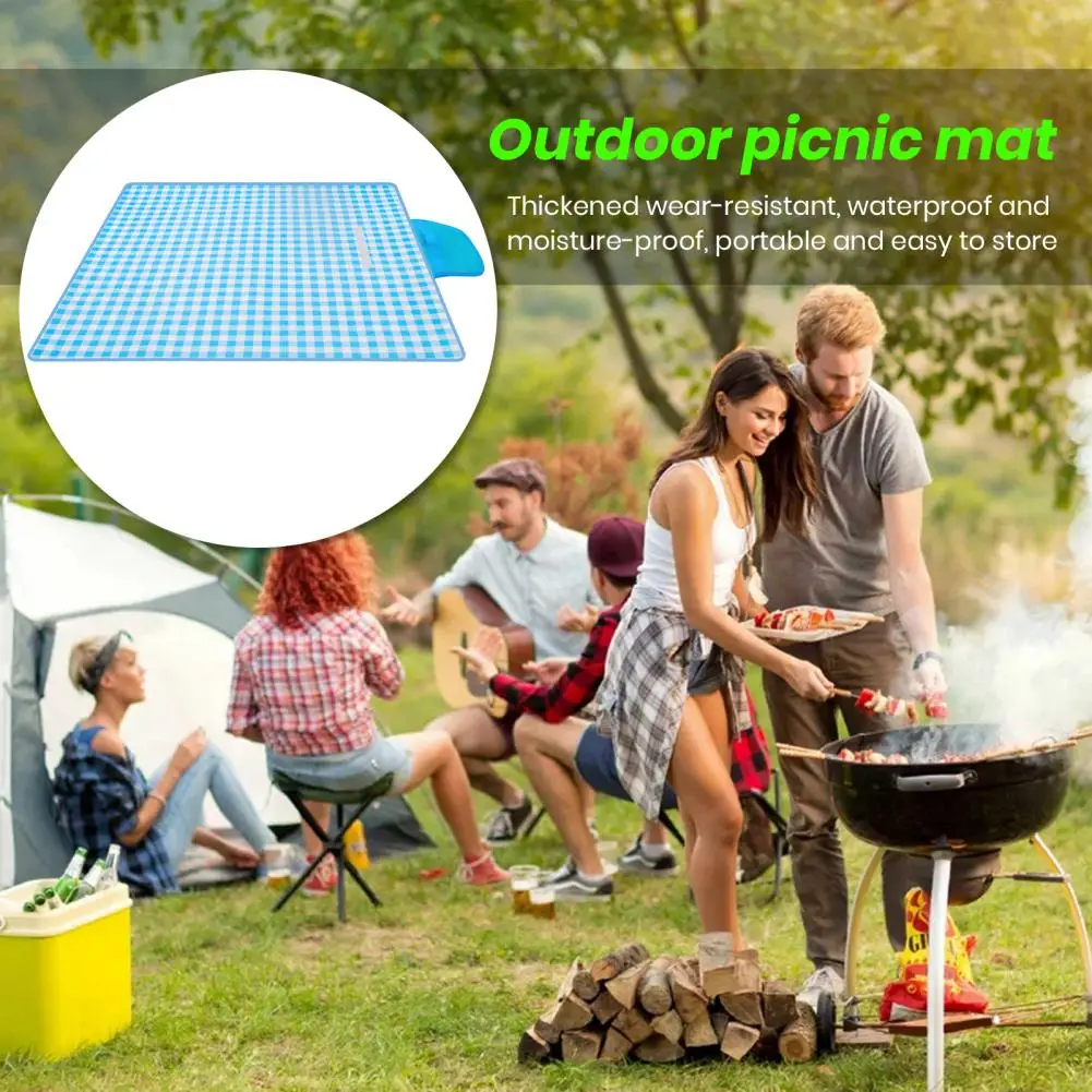 Полезная подстилка для кемпинга супер большой пляжный коврик 3 цветов утолщенный