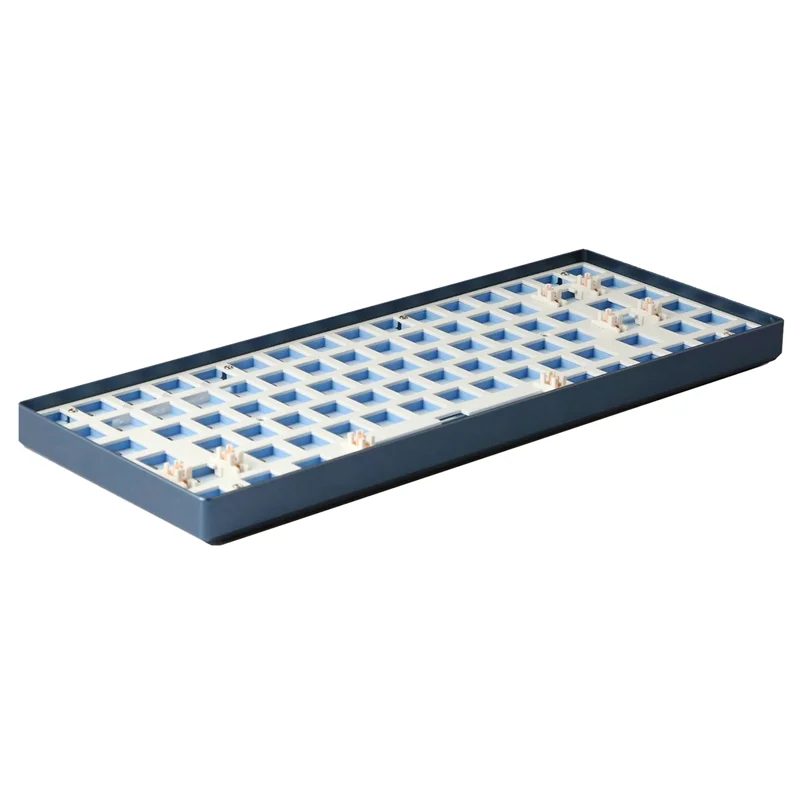 

TESTER84 Mechanical Keyboard Interchangeable Shaft Single Mode Wired Kit Hot-SwapRGB Back Light Keyboard Blue