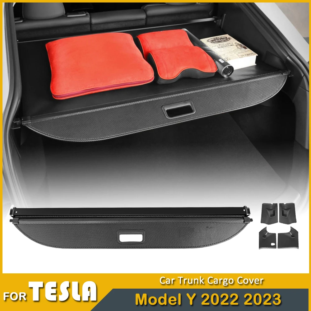 

Для Tesla модель Y багажник Задняя стойка конфиденциальность Защита от солнца багажник модель Y 2023 2022