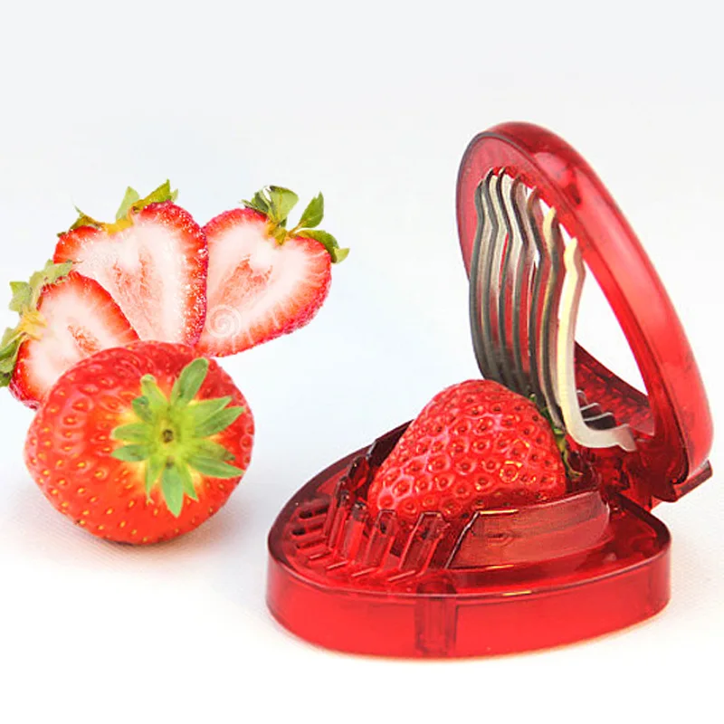 

Kitchen Portable Fruit Divider Stainless Steel Multi-purpose Strawberry Slicer Melon And Fruit Cutter Fruit Tool