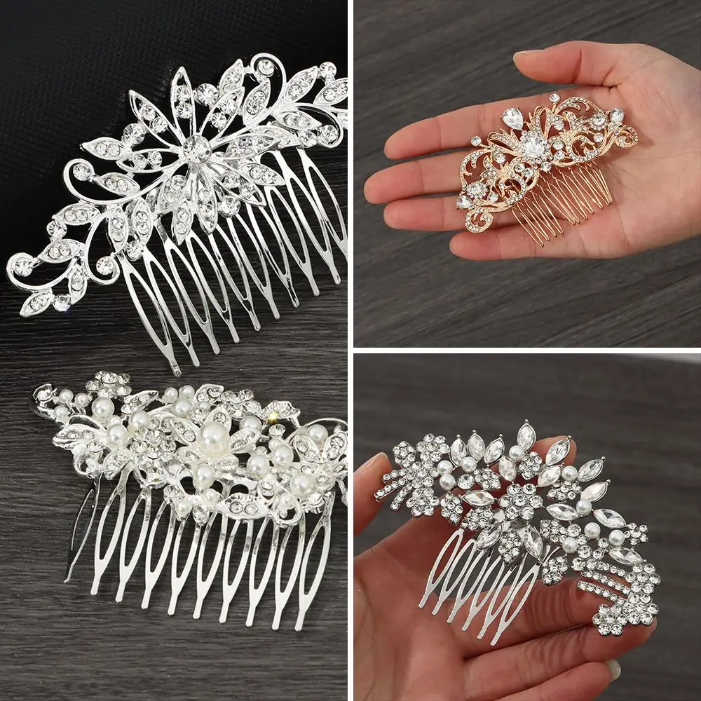 Гребни, диадемы и ободки для волос Fashion Bride для свадебных аксессуаров для волос женщин Ювелирные изделия Вечеринка Бриллиантовые головные уборы.