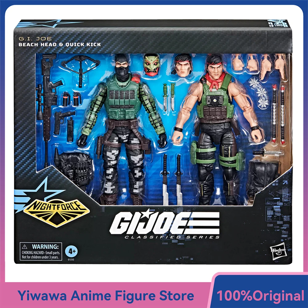 Фото [Специальное предложение] Hasbro G.I. Серия Джо Классифайд # 164, Набор из 2 фигурок Night Force Beach Head & Quick Kick, модель игрушечной фигурки №1