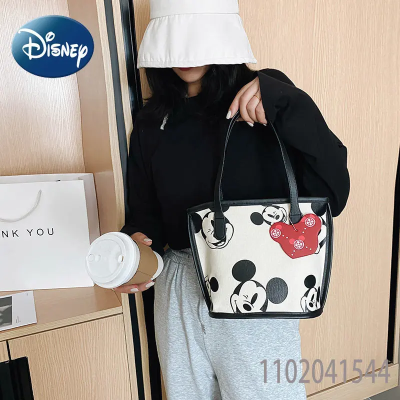 Disney Women's Tote for Girl Purses and Handbags Cute Mickey Mouse Cute Cartoon Shoulder Bags Portable Kids Bags Free Shipping