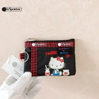 kawaii sanrio hello kitty snoopy lesportsac anime cartoon cute collaboration series coin purse key case card case toys for boys