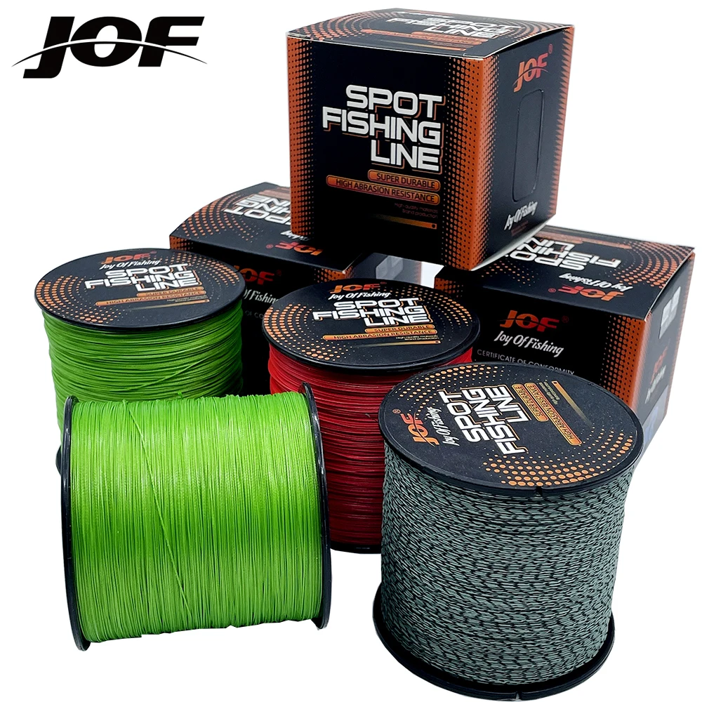 

JOF 8 Strands Braided Fishing Line Multifilament 500M/300M Carp Fishing Colorfast Wire Fishing Accessories PE Unfade Line