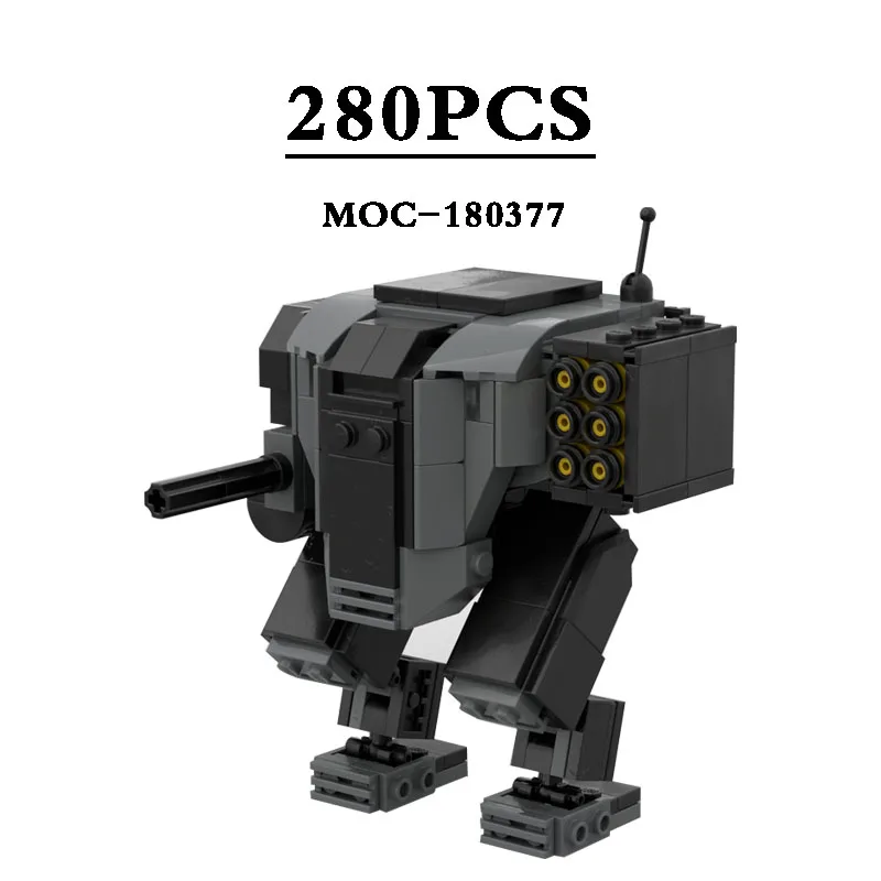 Модель робота-конструктора MOC-180377 Patriot модель 280 шт. черного истребителя пазл
