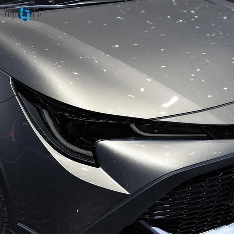

Защитная пленка для автомобильных фар, Прозрачная черная наклейка из ТПУ для фар Toyota Corolla E210 2019 2020 NMS 2014-2018, аксессуары