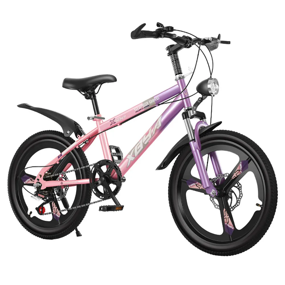 

Children Variable Speed Bicycle 18 Inches Mountain Bike High Elastic Soft Sponge Comfortable Saddle Front And Rear Disc Brake