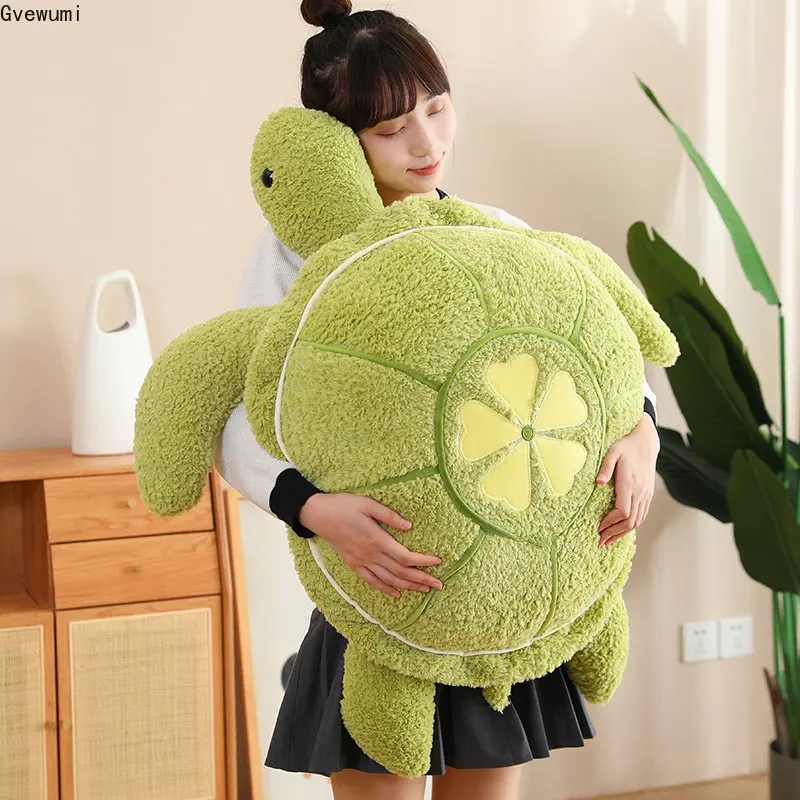 

Lovely Animal Stuffed Doll Soft Tortoise Pillow Cushion For Children Girls Birthday Gifts 30-90CM Lucky Turtle Plush Toys