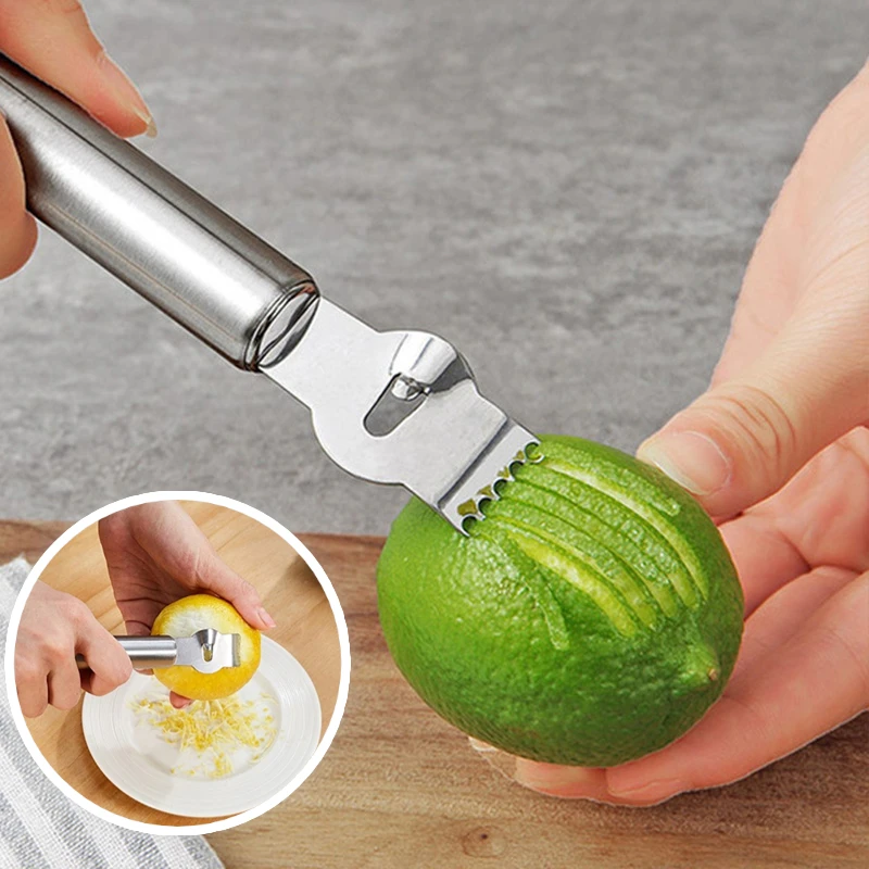 

Lemon Orange Peeler 3In1 Lemon Grater Stainless Steel Kitchen Gadget Kitchen Accessories Citrus Grater Peeling Knife Fruit Tool