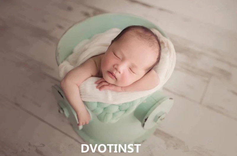 Dvotinst Newborn Photography Props Iron Creative Posing Bucket Bathtub for Baby Photo Shooting Accessories Infant Studio | Детская