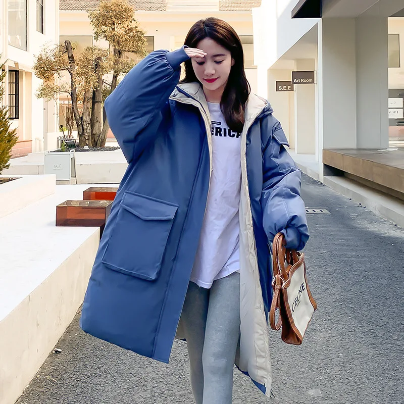 Winter Coat for Women Coats Parkas Jackets Oversize Hooded Cotton Padded Jacket Korean Fashion Women's Winter Jacket 2022