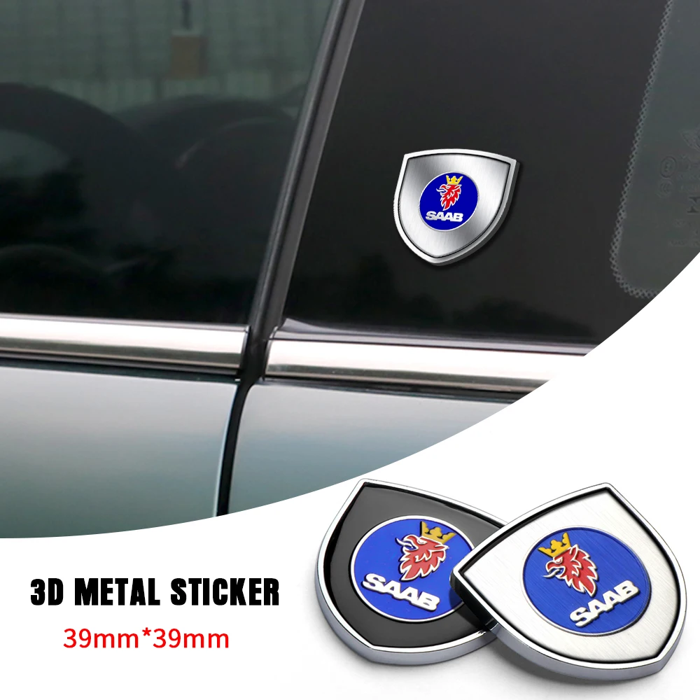 

3D Metal Car Styling Auto Body Side Window Trunk Decoration Stickers Badges Emblems For SAAB 9-3 93 9-5 9 3 9000 9 5 etc