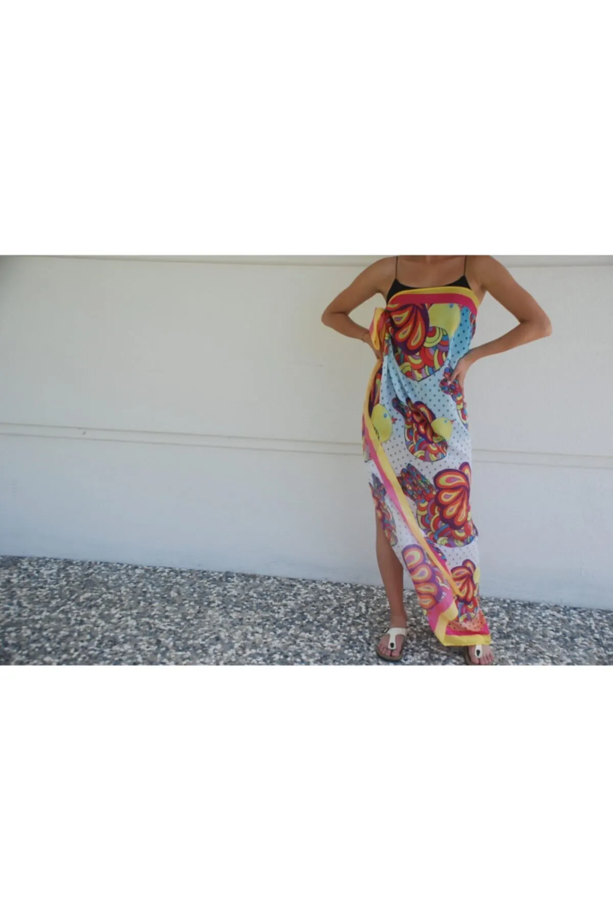 

Women's Pareo B & N Design Shopmandala Birds Swimwear Cover Dress Sexy Tunic Suit Beachwear Female Beach Bikini Cover