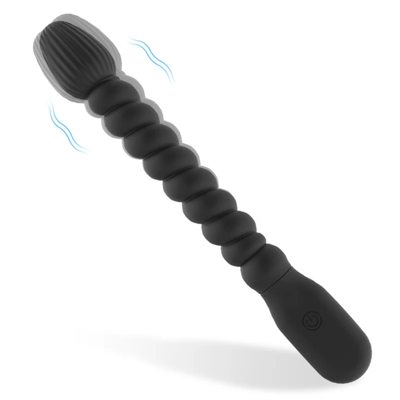 

10 режимов вибрации силиконовая палочка вибратор анальные бусины Анальная пробка массаж ануса мастурбация искусственная Мужская парная игра