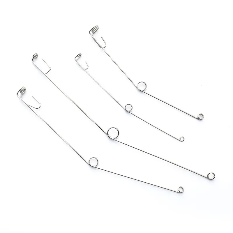 

5pcs Stainless Steel Universal Fish Tackle Hook Camping Automatic Fishing Device Spring Ejection Hook Fishing Hook Tool Artifact