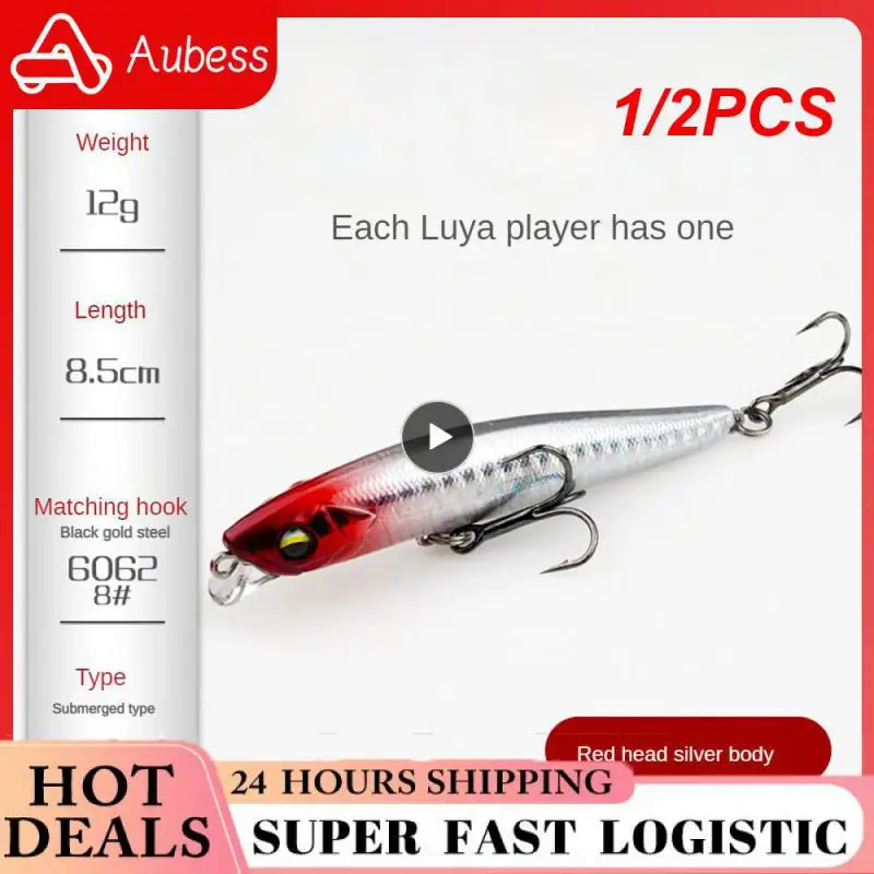 

1/2PCS Pencil Fishing Lure 90/110/130mm Stickbaits Floating Hard baits Walk The Dog Action Wobblers For Seabass Tackle DT3002