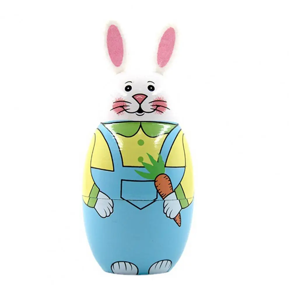 

1 Set Creative Stacking Toy No Odor Russian Nesting Doll 5 Layers Lovely Cute Rabbit Matryoshka Model Create Atmosphere