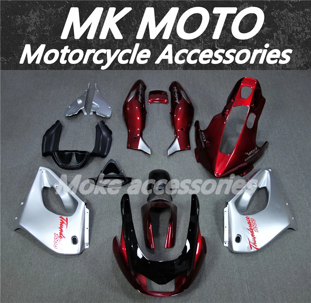 

Motorcycle Fairings Kit Fit For Yzf1000 1997-2007 Bodywork Set Abs Injection Sliver Red Black