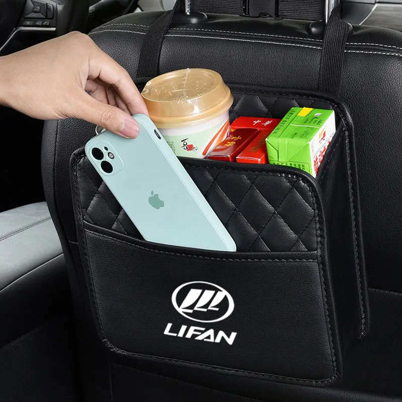 

Car Storage Bags Seat Back Hanging Bag Automotive interior For lifan solano x60 x50 650 Emblem 125CC 320 520 car Accessories