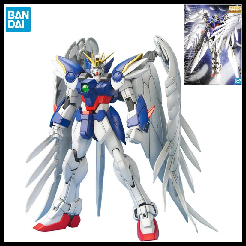 

Bandai PVC MG 1/100 Xxxg-00W0 Wing Zero Gundam Collectible Anime Action Figures Model Kid Toys Periphery Kid Christmas Gifts New