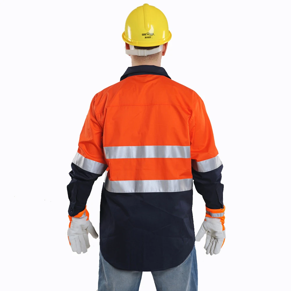 Светоотражающие безопасные рабочие рубашки с высокой видимостью, поло Hi Viz, Защитная Рубашка с длинным рукавом, безопасная одежда с высокой ... (art.: 3920bbffae8c5) - 3920bbffae8c5
