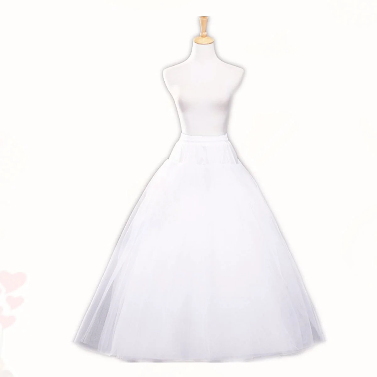 

Petticoatdress Underskirt Wedding Crinoline Bridalgown White Quinceanera Length Floor Hoop Slipprom