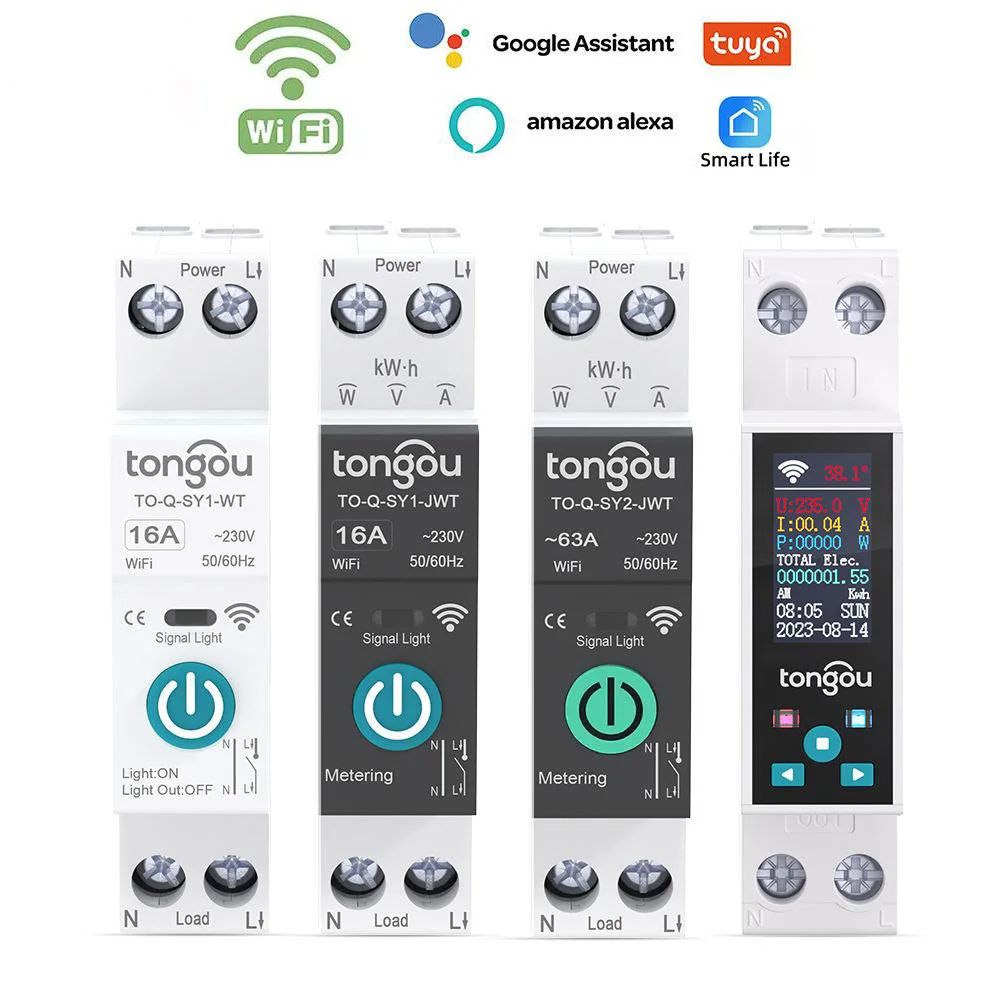

Автоматический выключатель 1P 16A 63A Wi-Fi Smart Wireless APP