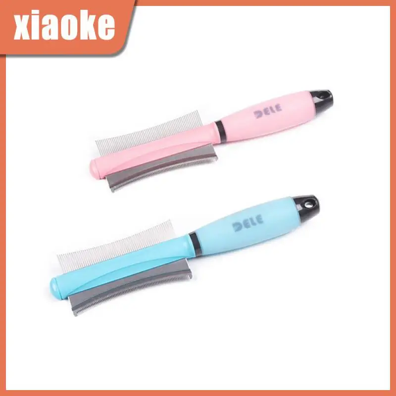 

Щетка для вычесывания шерсти домашних животных, универсальная щетка двойного назначения из нержавеющей стали, для стрижки и вычесывания шерсти