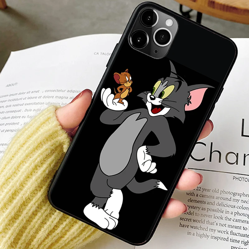 Мультяшный Кот-T-Tom-And Cute-J-Jerry чехол для телефона iPhone 13 11 12 7 8 XS SE 2020 XR mini pro Plus MAX Samsung A52