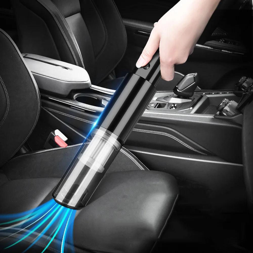

Wireless Car Vacuum Cleaner Portable Powerful Suction Wet and Dry Car Carpet Cleaners for Car 120W High Power Smart Dust Cleaner