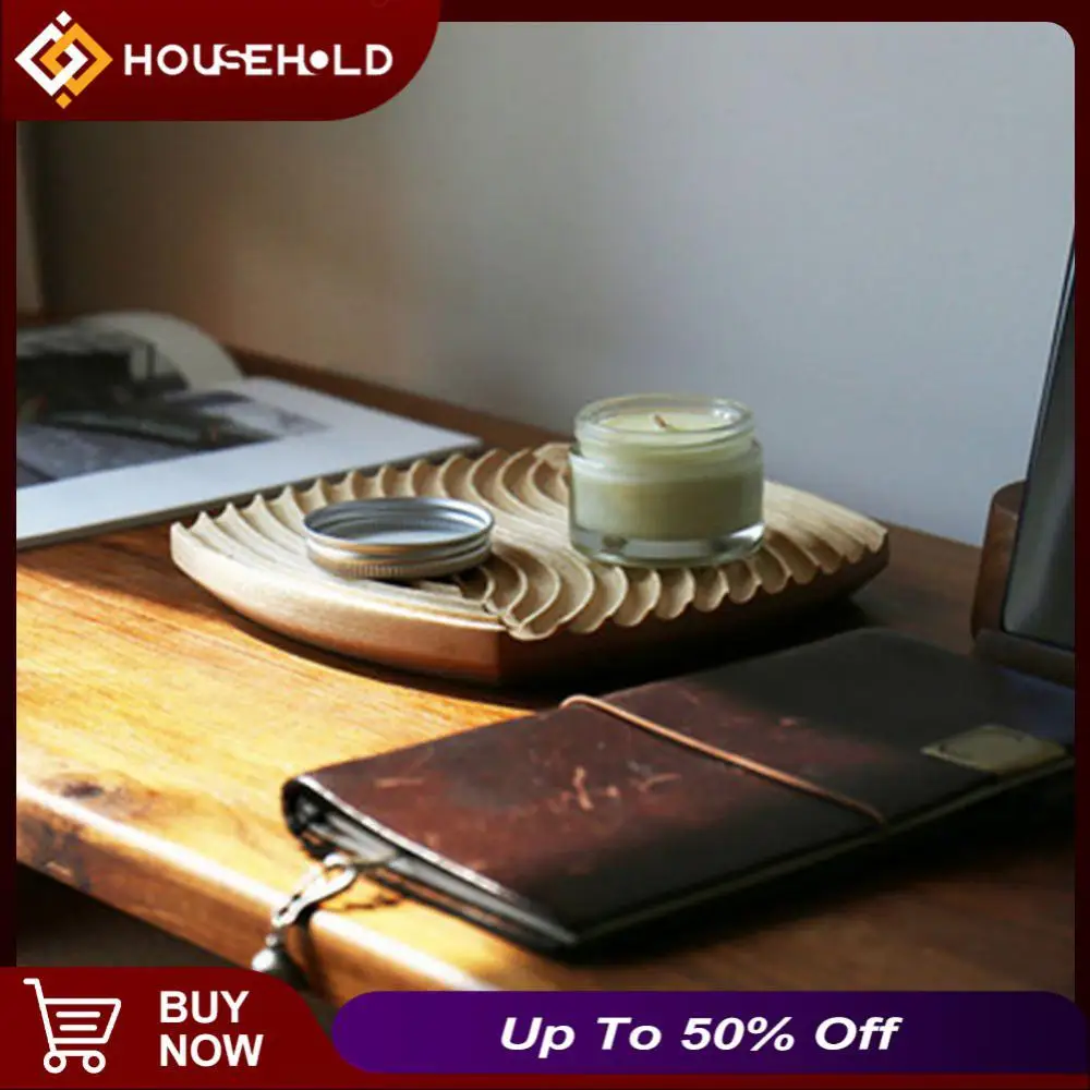 

Nordic Style Table Mat Wooden Tray Heat Insulation Bread Food Plate Fruit Cake Platter Dinner Storage Tray Anti-skid Mug Coaster