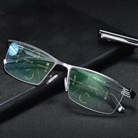 bifocal multi focus reading glasses far and near automatic adjustment degree anti blu ray presbyopia glasses