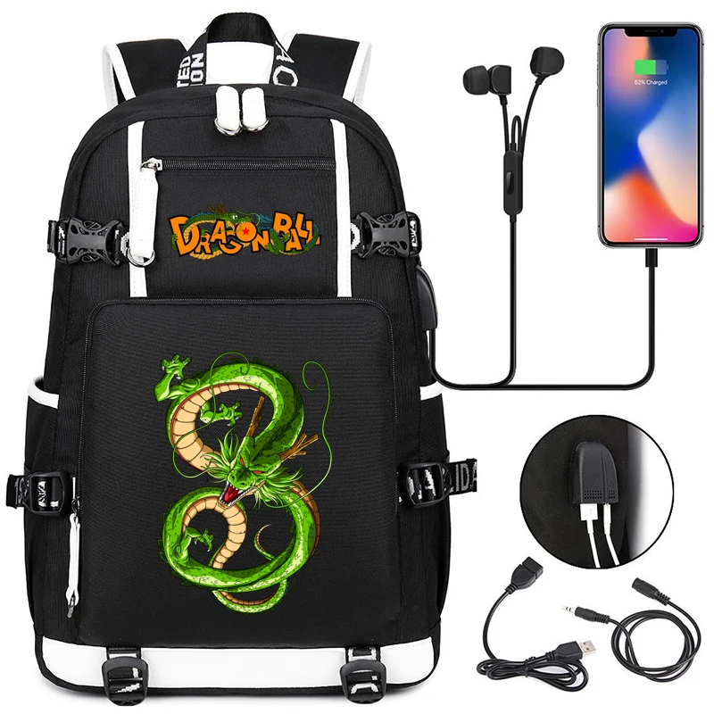 

Anime Dragon Ball Backpack for Teen Boys Girls Goku Student Schoolbag Men Women Leisure Usb Travel Bag Back To School Backpack