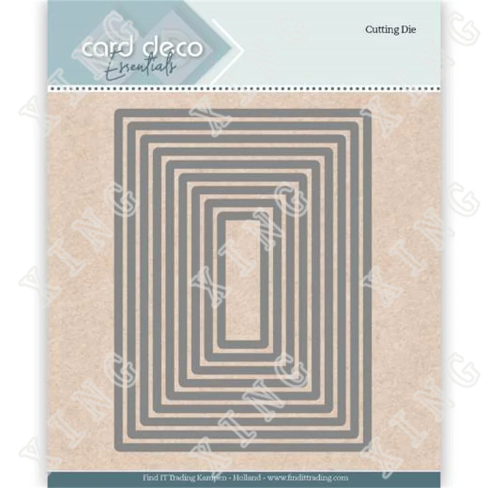 

Rectangle Metal Cutting Dies Diy Scrapbook Diary Decoration Embossed Paper Card Album Craft Template New for 2022 Arrive