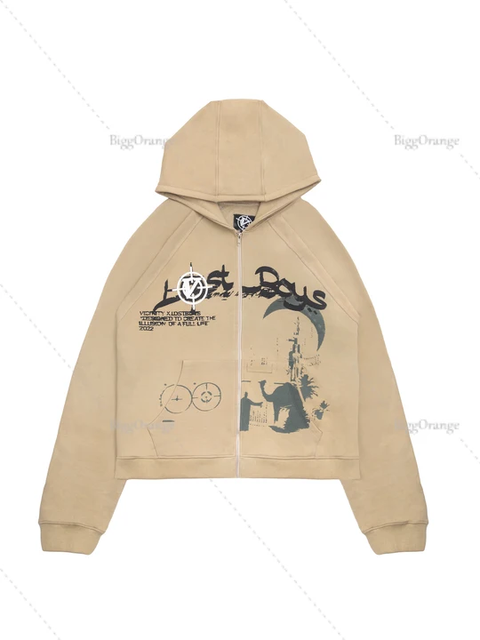 Толстовка мужская с капюшоном Свитшот в стиле хип-хоп уличная одежда принтом