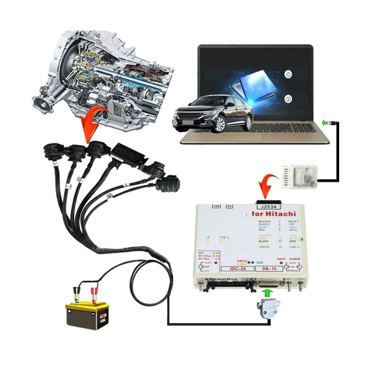 Жгут проводов адаптера коробки передач для KTM Flash DQ250 DQ200 vlvl381 300 DQ500 DL501