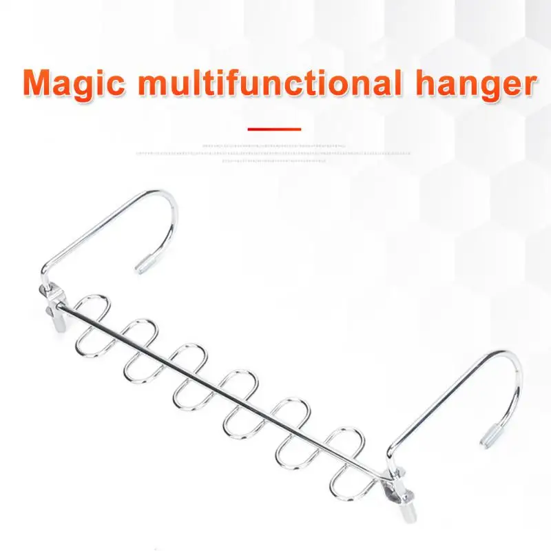 

Household Hanger Iron Chrome Plated Clothes Hanger Creative Hanger 360° Rotatable Holder Metal Hangers Space Saving Metal
