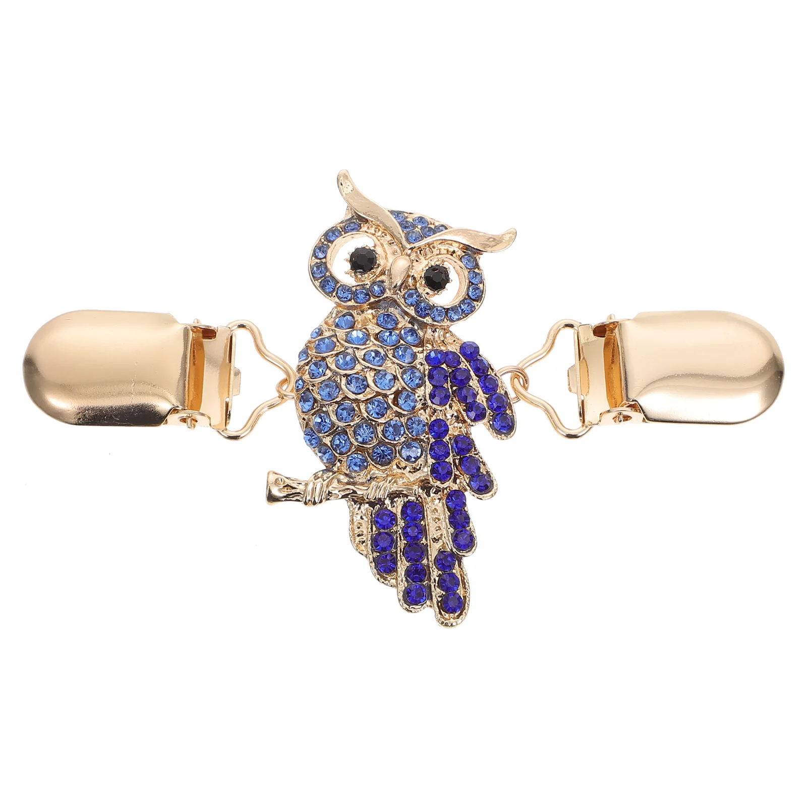 

Womens Cardigan Sweaters Vintage Collar Clip Dress Brooch Clasp Animal Embellished Owl