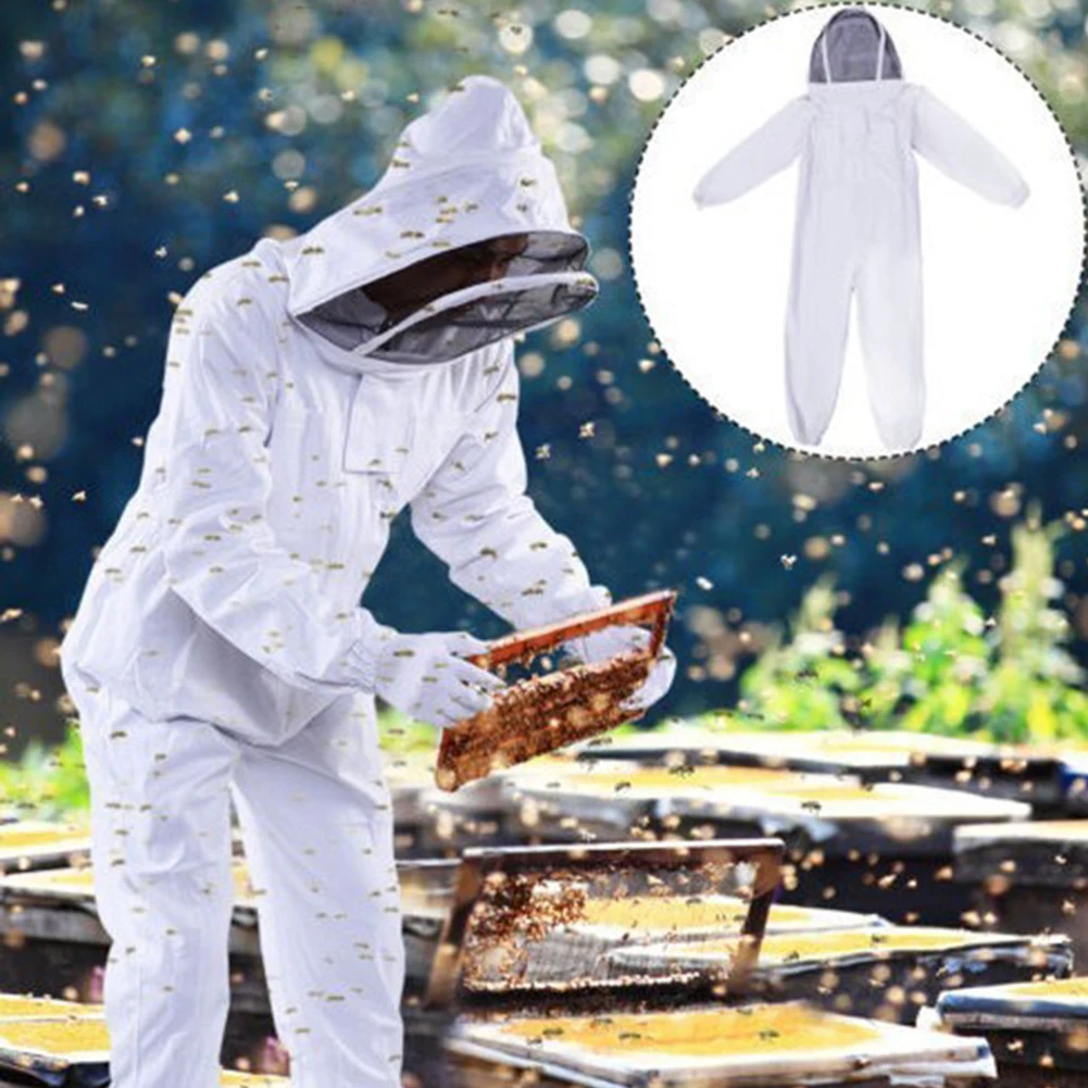 

Костюм пчеловодческий Профессиональный для мужчин и женщин, пчеловодческий костюм с перчаткой и вентилируемым капюшоном, многоразмерный наряд для пчеловодства, для заднего двора