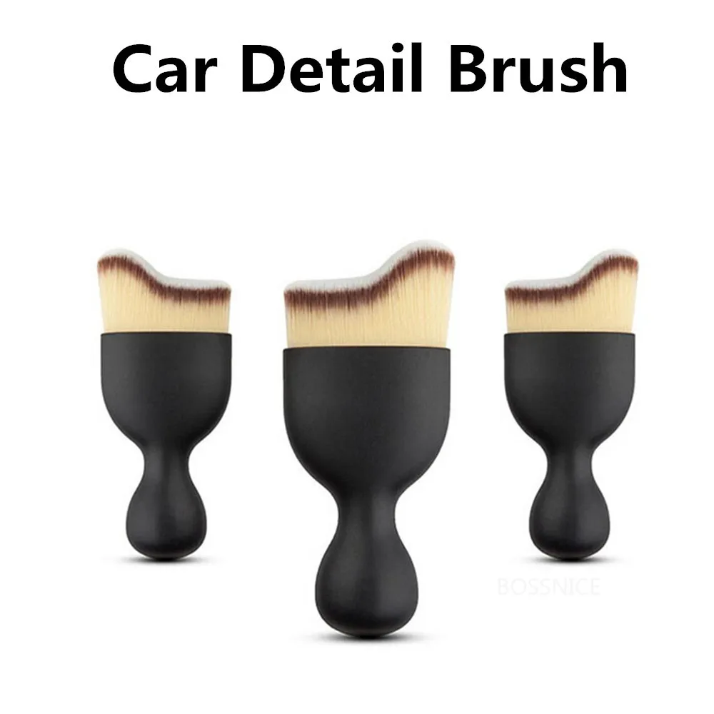 

3Pcs Car Curved Brushes Washing Soft Brush for Car Interiors Homes Offices Exterior Cleaning Detail Tools Auto Accessories