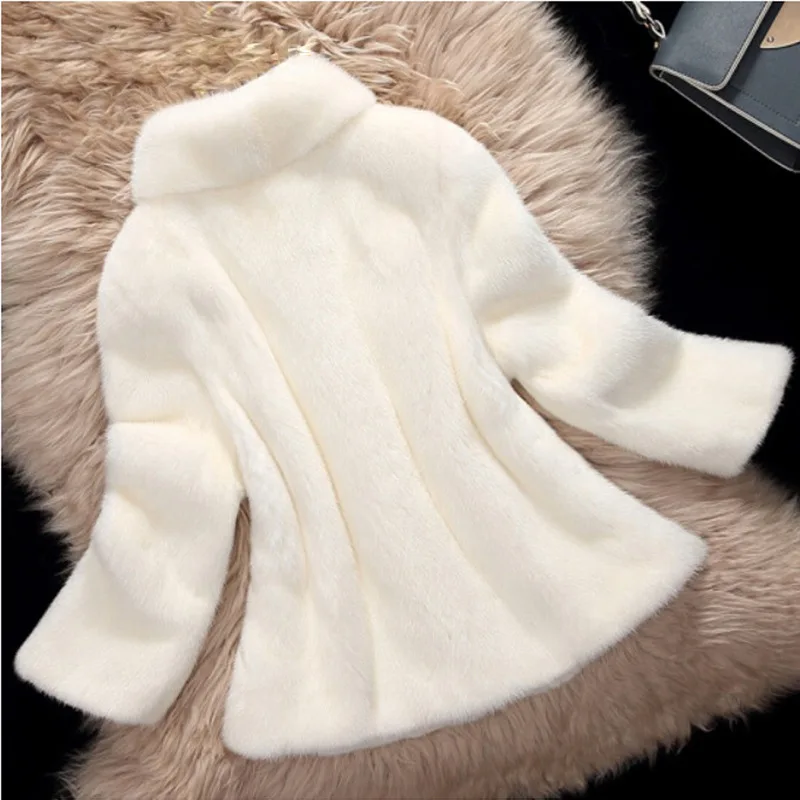 Winter Women's Cold Coat Faux Fur Coat Faux Mink Coat Super Hot Jacket Snow Outercoat Plus Size Korean Fashion Cheap Wholesale