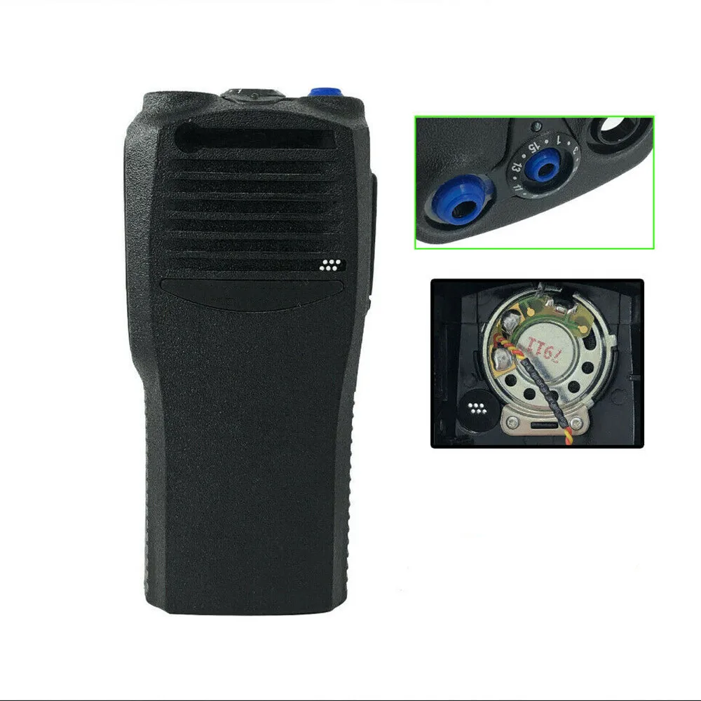 PMLN4553 Black Walkie Talkie Front Housing Case Cover Kit with Speaker for Motorola CP200 GP3188 CP040 Portable Two Way Radio