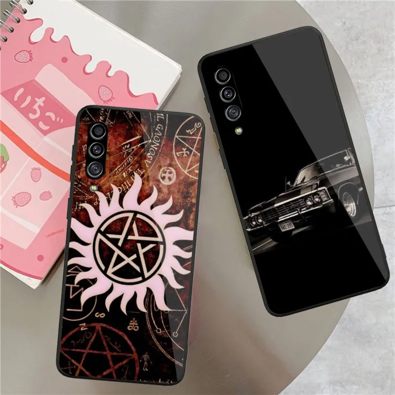 

Суперъестественное искусственное стекло для Samsung A32 A51 A52 NOTE 10 20 S10 S20 S21 S22 Pro, Ультрачерный чехол для телефона из поликарбоната